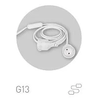 Патрон FITO-Holder G13 IP65 mini для ламп FITO до 600мм 2хG13 с выключателем вилкой 1.5м Эра Б0057744