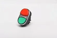Головка для кнопки сдвоенной выступающей красн./зел. EMAS BDK21KY