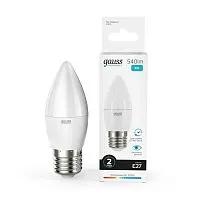 Лампа светодиодная Elementary Candle E27 8Вт 4100К Gauss 33228