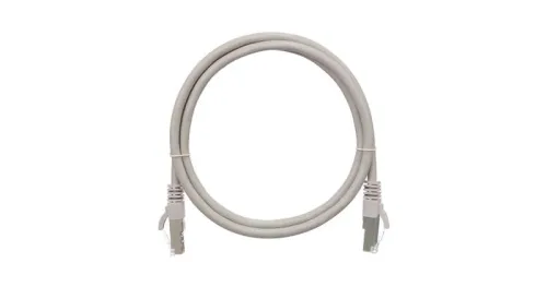 Патч-корд кат.5E (класс D) F/UTP 4 пары 26 AWG (7х0.165мм) 100МГц 2хRJ45 (8P8C) BC чистая медь LSZH нг(А)-HFLTx 0.5м сер. NIKOMAX NMC-PC4SD55B-005-C-GY