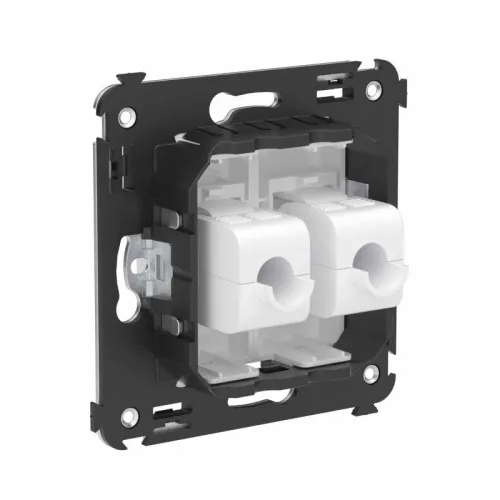 Розетка компьютерная 2-м СП Avanti "Белое облако" RJ45 кат.6A без шторок механизм DKC 4400674 фото 5