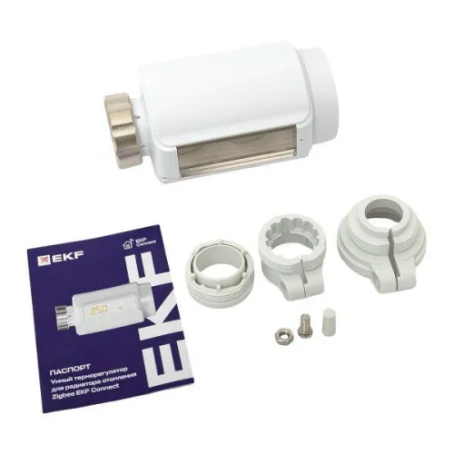 Терморегулятор умный для радиатора отопления (термоголовка) Zigbee Connect EKF ett-8 фото 11