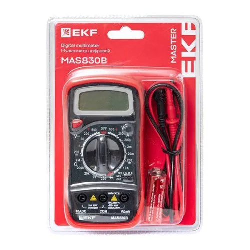 Мультиметр цифровой MAS830B Master EKF In-180701-pm830B фото 7