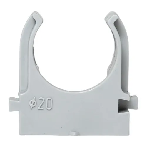Держатель для труб (клипса) d20мм для монтажн. пистолета сер. (уп.100шт) Plast EKF derjp-z-20 фото 3