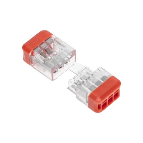 Экспресс-Клемма СМК 2273-203R проходная разъемная 3 полюса 0.5-2.5кв.мм (уп.50шт) Rexant 07-5242 фото 2