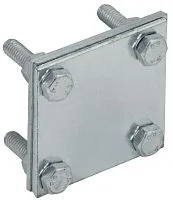 Зажим крестообразный с раздел. полоса-полоса 40мм оцинк. сталь HDZ IEK ZCC68-14-1-40