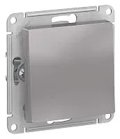 Выключатель 1-кл. AtlasDesign 2-п. 10А мех. алюм. SE ATN000321