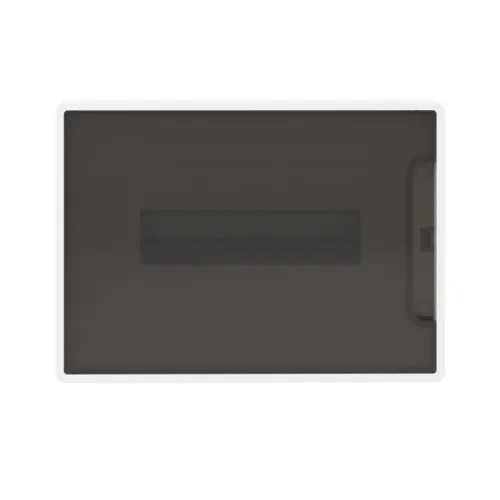 Щиток встраиваемый Фрейм (FRAME) 12мод с тонированной дверцей с 2 шинами PEN на 6 и 8 отверст. бел. DKC F12B1WD фото 4