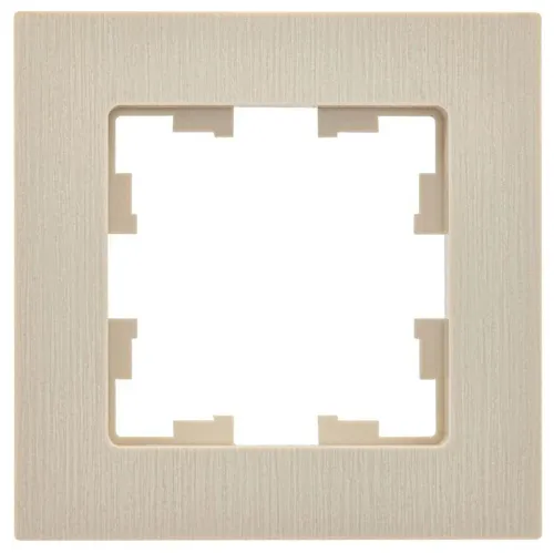 Рамка 1-м BRITE РУ-1-Бр беж. рифленый IEK BR-M12-51-K10 фото 3