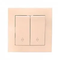 Переключатель проходной 2-кл. СП Валенсия 10А IP20 крем. PROxima EKF EWV10-027-20