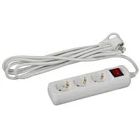 Удлинитель 3х1.5м с заземл. 10А с выкл. ПВС 3х0.75 UX-3es-1.5m Эра Б0057740