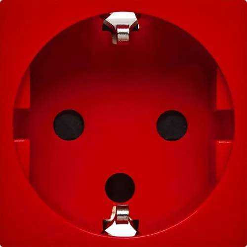 Розетка 2мод. 16А 250В 90град. с заземл. защ. шторки безвинт. зажимы и блокировкой красн. ИЭК Leg 4525061 фото 2