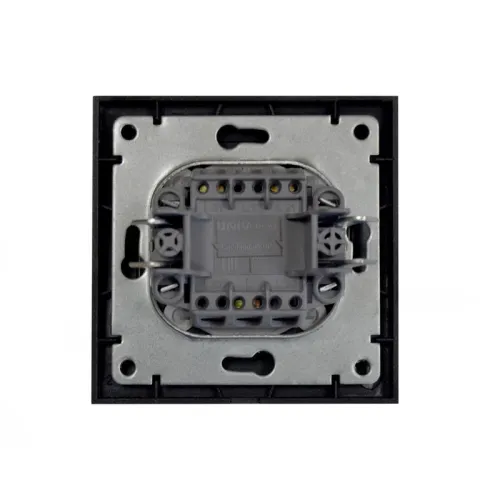 Выключатель 1-кл. СП Бриллиант 10А IP20 с подсветкой в сборе графит Universal 7947397-Gr фото 3