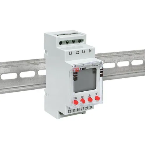 Реле контроля фаз с LCD дисплеем RKF-2S (с нейтралью) EKF rkf-2s фото 10
