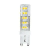 Лампа светодиодная LED-JCD-VC 5Вт капсульная прозрачная 4000К нейтр. бел. G9 450лм 230В IN HOME 4690612019895