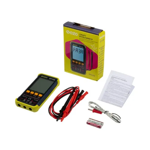 Мультиметр смарт цифровой DT133 встроен. фонарь ФАZА 5061774 фото 3