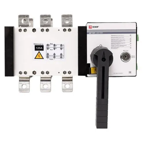 Устройство автоматического ввода резерва АВР 3п 125А 230В ТСР1 PROxima EKF ats-tsr1-125A-3p-pro фото 2