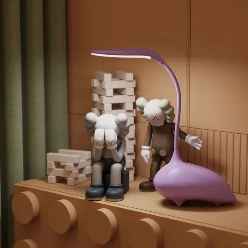 Светильник светодиодный настольный Qplus 6Вт 2700-6000К 330лм 5В аккум. Li-ion 1200мА.ч диммир. детский роз. GAUSS GT7014 фото 2