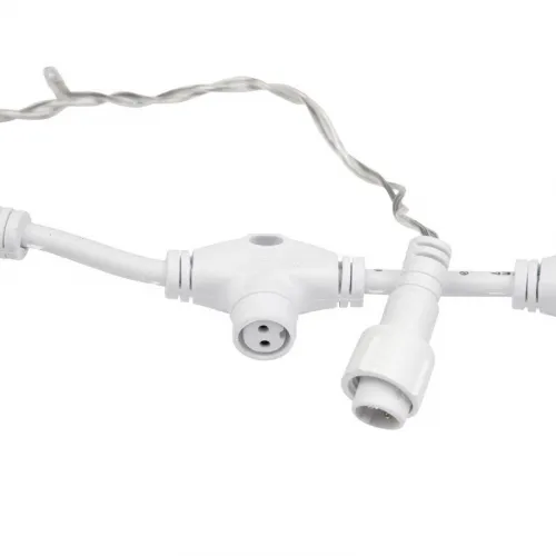 Гирлянда светодиодная "Светодиодный Дождь" 2х1.5м 192LED тепл. бел. 12Вт 230В IP65 постоян. свечение провод прозр. Neon-Night 235-306-6 фото 7