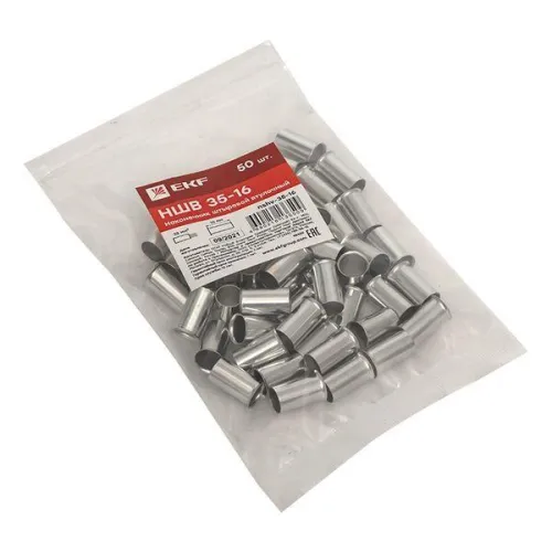 Наконечник штыревой втулочный НШв 35.0-16 (уп.50шт) PROxima EKF nshv-35-16 фото 3