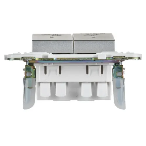 Выключатель 2-кл. SKANDY 10А SK-V16S для отелей с индикацией серебр. IEK SK-V20-2-10-K23 фото 5