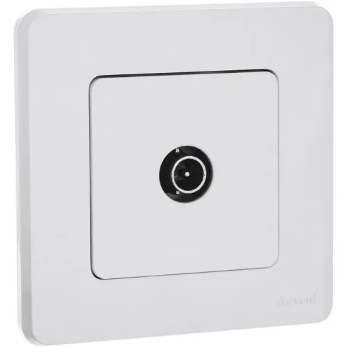 Розетка телевизионная оконечная TV Inspiria 10дБ 5-862мГц механизм бел. IEK 673870 фото 6