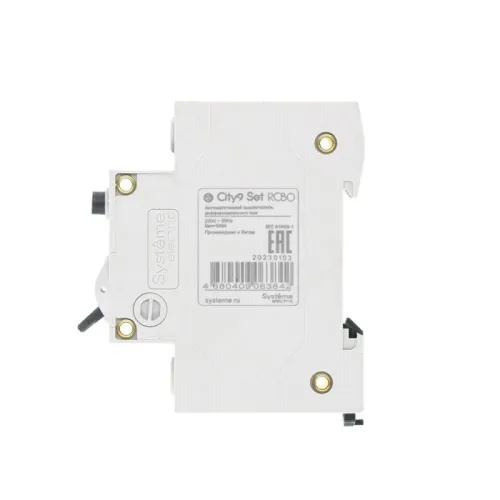 Выключатель автоматический дифференциального тока 2п (1P+N) C 16А 30мА тип A 4.5кА City9 Set 230В SE C9D55616 фото 8