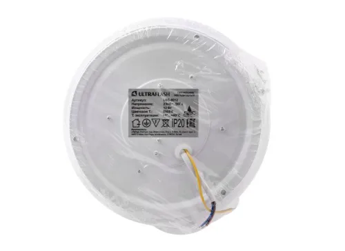 Светильник светодиодный LBS-8012 12Вт blanc настенно-потолочный Ultraflash 15136 фото 5