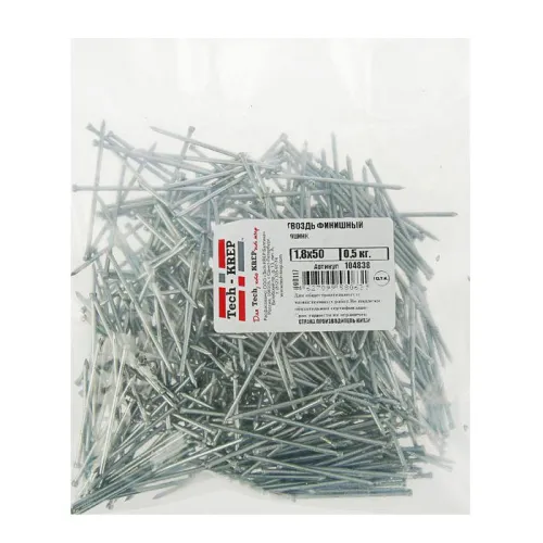 Гвоздь финишный 1.8х50 оцинк. (уп.0.5кг) Tech-Krep/Zitar 104838