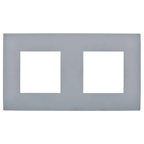 Рамка 2-м SKANDY SK-F02Gr сер. IEK SK-M22-K03 фото 2