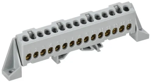 Шина L "фаза" в комб. изол. "Стойка" 6х9-15-Ср TEKFOR IEK TF-NN10-15-DP-K03