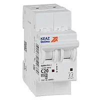 Выключатель автоматический модульный 2п C 20А 4.5кА OptiDin BM63-2C20-4.5-УХЛ3 КЭАЗ 326804