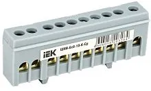 Шина L "фаза" в корп. изол. на DIN-рейку ШНИ-6х9-10-К-Ср IEK YNN10-69-10KD-K02