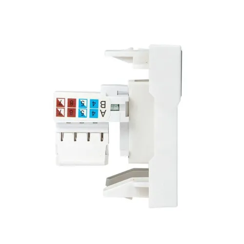 Розетка компьютерная 2мод. RJ45 кат.5E EKF E2MK015E-135-10 фото 4