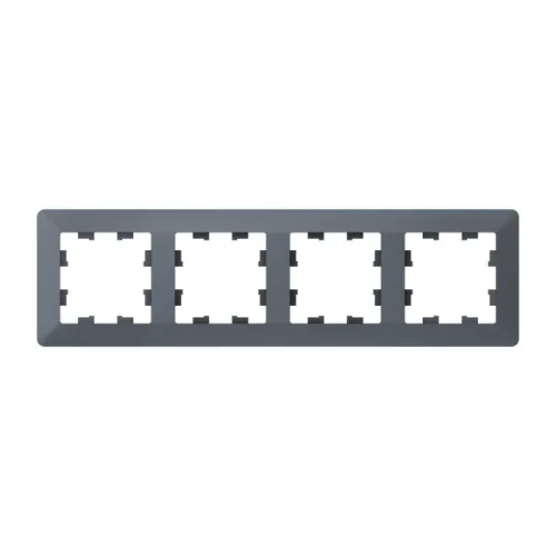 Рамка 4-м AtlasDesign Air грифель/дым. черн. SE ATN220704 фото 3