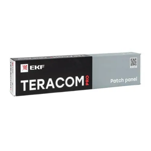 Патч-панель высокой плотности 19дюйм кат.5E 1U неэкранир. UTP 48 портов RJ-45 Dual IDC с органайзером TERACOM PRO EKF TRP-PPNL-5EUTP-C1U48 фото 4