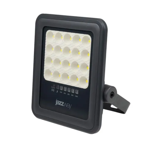 Прожектор светодиодный PFL SOLAR 02 50 6500К GR IP65 ДО с солнечн. панелью и пультом Pro+ JazzWay 5058460 фото 2