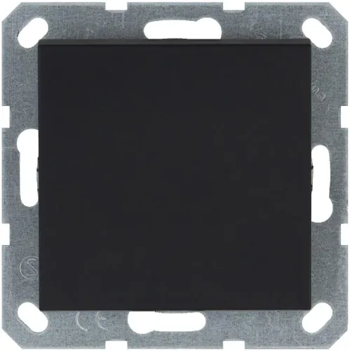 Переключатель перекрестный 1-кл. 10А IP20 механизм черн. матов. soft touch Jasmart G3013PB