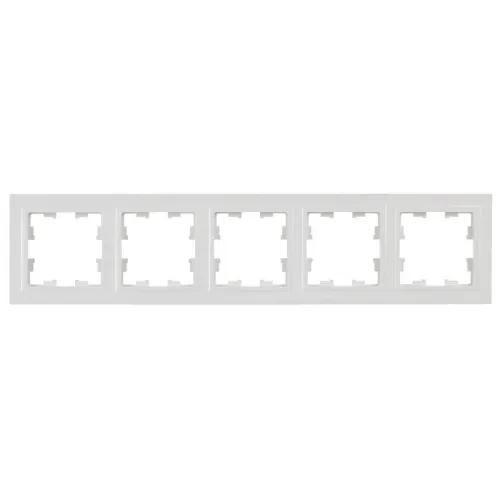 Рамка 5-м BRITE РУ-5-БрБ бел. IEK BR-M52-K01 фото 2