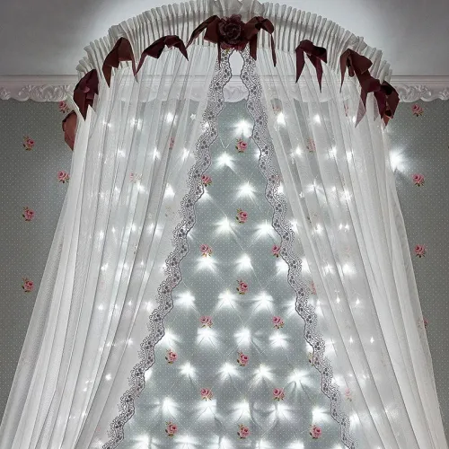 Гирлянда светодиодная "Сеть" 1.8х1.5м 180LED бел. 15Вт 220В IP20 с контроллером 8 режимов провод ПВХ прозр. Neon-Night 215-135 фото 6