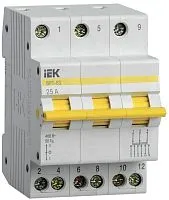 Выключатель-разъединитель трехпозиционный 3п ВРТ-63 25А KARAT IEK MPR10-3-025