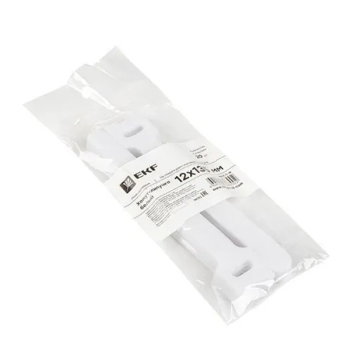 Хомут-липучка 12х135мм бел. (уп.20шт) PROxima EKF hlct-1-w фото 2