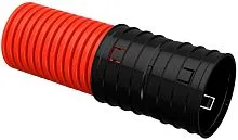 Труба гофрированная двустенная ПНД гибкая d140мм красн. (уп.50м) IEK CTG12-140-K04-050-R