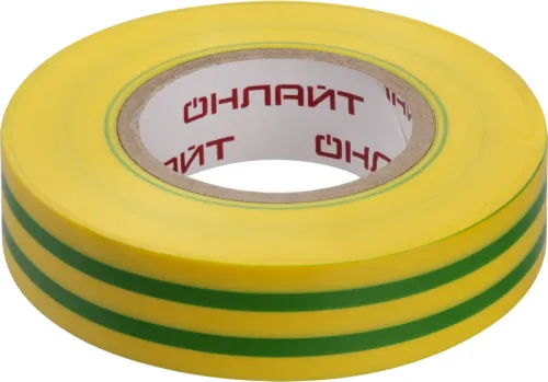 Изолента ПВХ 90 601 OIT-B19-20-YG желт./зел. ОНЛАЙТ 90601 фото 2