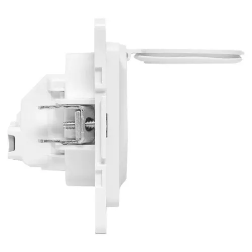 Розетка 1-м СП Стокгольм 16А IP44 с заземл. защ. шторки с крышкой механизм бел. PROxima EKF EYR16-028-10-44 фото 9