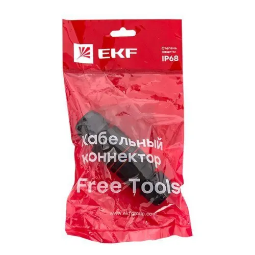 Коннектор кабельный I-образ. СМК 5PIN IP68 FreeTools PROxima EKF cct2-smk5 фото 8