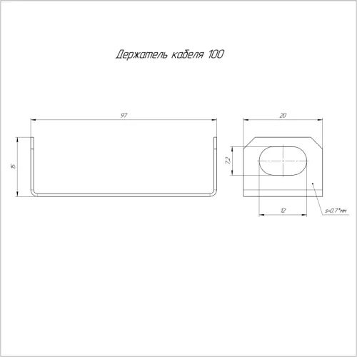 Держатель кабеля 100 Промрукав PR16.1038 фото 2