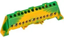 Шина PE "земля" в комб. изол. "Стойка" 8х12-13-ЖЗ TEKFOR IEK TF-NN20-13-DP-K52