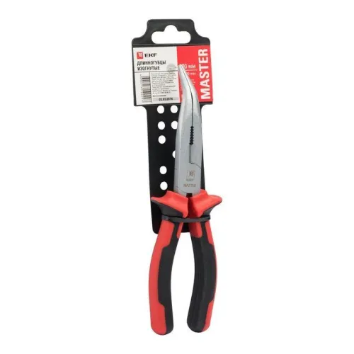 Длинногубцы изогнутые 200мм Master Basic EKF dgi-200-mas фото 3
