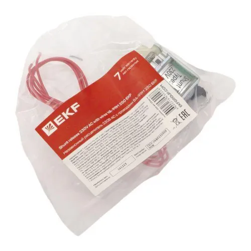 Расцепитель независимый 230В АС ВА-99М 250 с проводами EKF mccb99m-250-sht-230ac-w фото 7